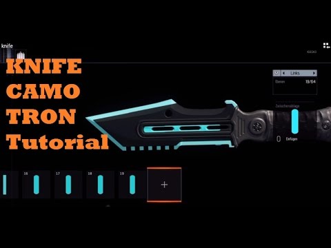 black ops 3 tron knife camo paint job tutorials camos cod