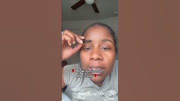 brow lamination after care! Don’t forget to subscribe!! #grwm #browcare #browlamination