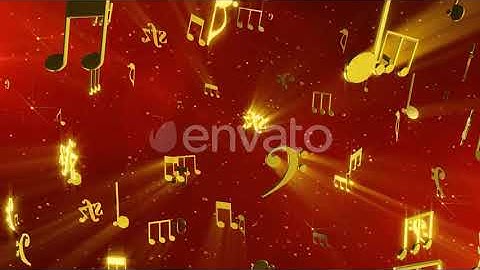 Golden Notes | Motion Graphics - Envato elements