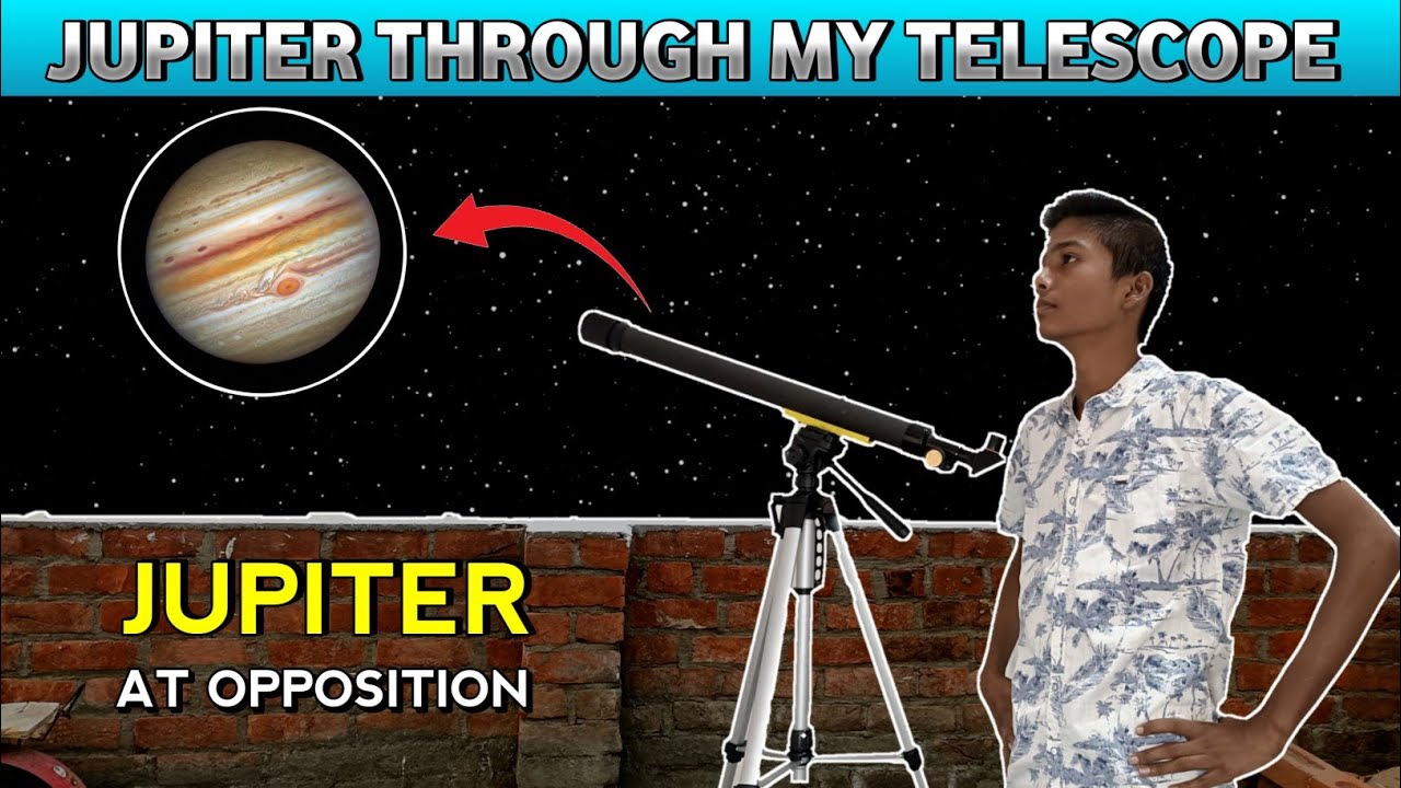 Jupiter Through My 50mm Homemade Telescope 🔭 Jupiter At Opposition