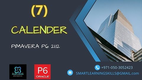 How to Create Calendar I Primavera P6 I 21.12 I Beginners Tutorial