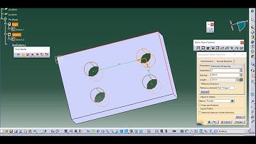 CATIA V5 :-Pocket Command and Pattern Command L03