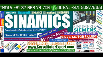 SIEMENS SINAMICS Troubleshooting and Repairing Servo motor, servo drive failure causes, Heidenhain