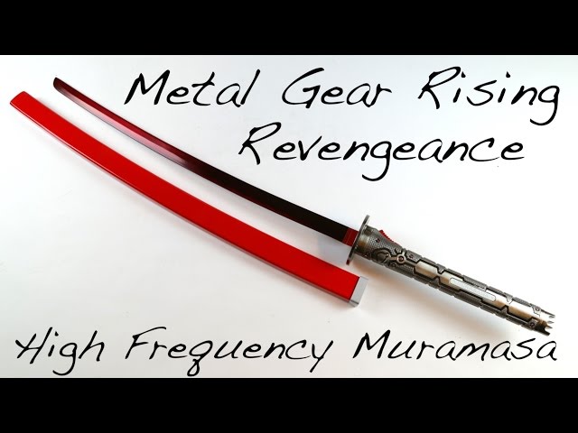 S0427 Anime Game Metal Gear Rising Revengeance MURASAMA HIGH Frequence RED  Sword 41 W/Shoulder Belt, Swords -  Canada