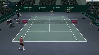 Jannik Sinner  vs Alex De Minaur |Rotterdam Final Highlights 鹿特丹公開賽[full ace tennis simulator]