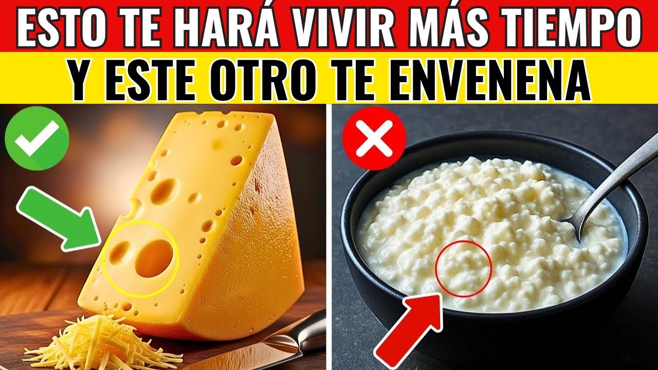 ⚠️ ¿MAYOR de 60? 4 QUESOS que DESTRUYEN tu SALUD y 4 que la SALVAN
