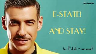 Francesco Gabbani-Tra le granite e le granate Lyrics (Sub Ita/Eng)