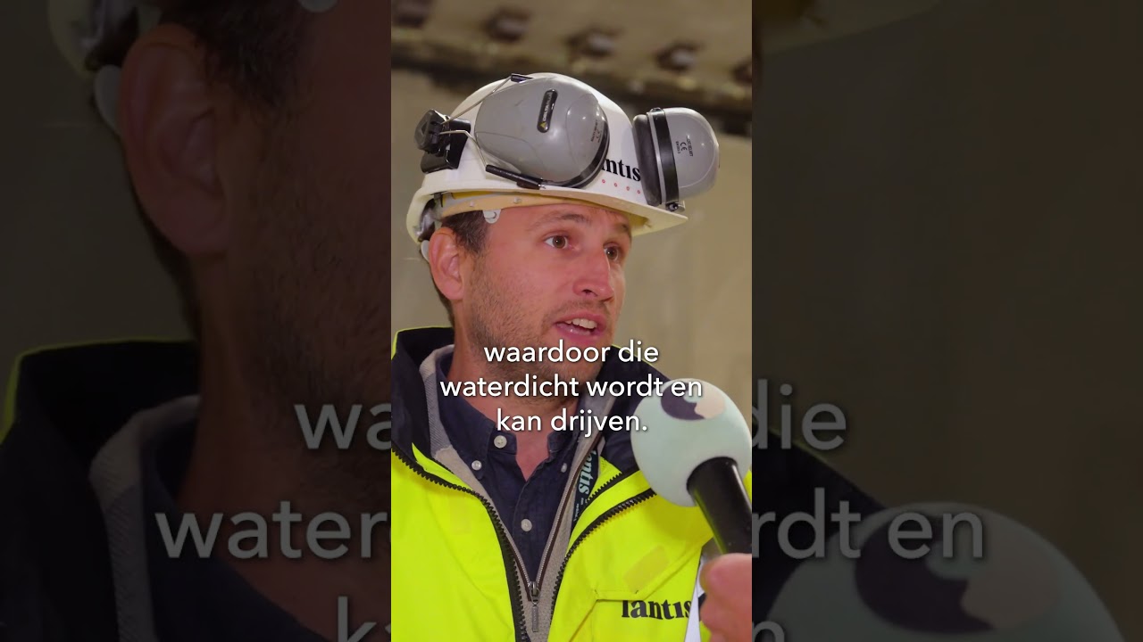 Eerste kopschot tussen inrit Scheldetunnel op Linkeroever en eerste tunneldeel verdwijnt