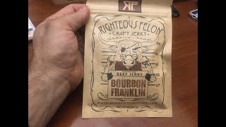 Tractor Supply Righteous Felon Craft Jerky Bourbon Franklin beef jerky