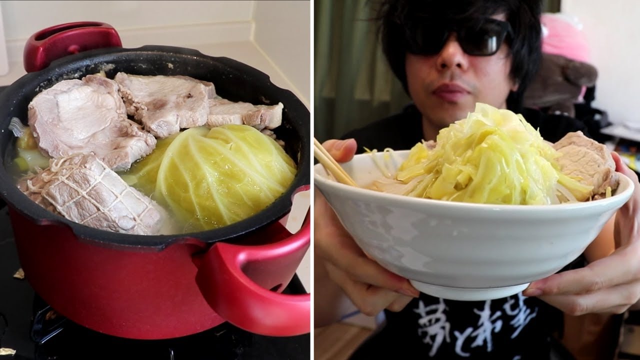 包丁すら使わないラーメン二郎作りが最高に楽しい。