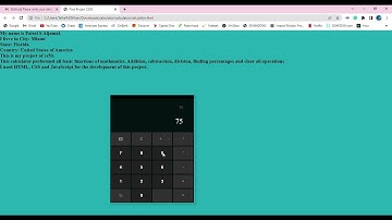 Final Project CS50   Calculator