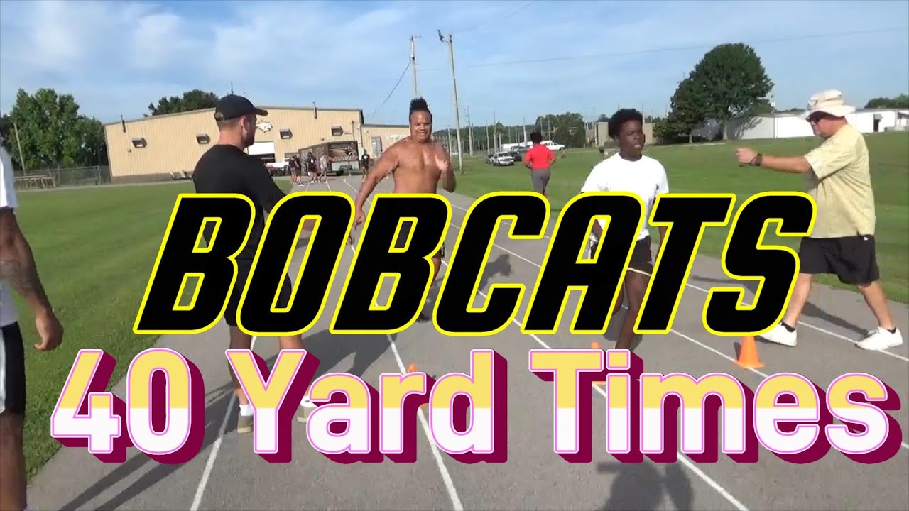 GILES COUNTY BOBCATS FOOTBALL GET THEIR 40 YARD SPRINT TIME giles-county-bobcats-football-get-their-40-yard-sprint-time