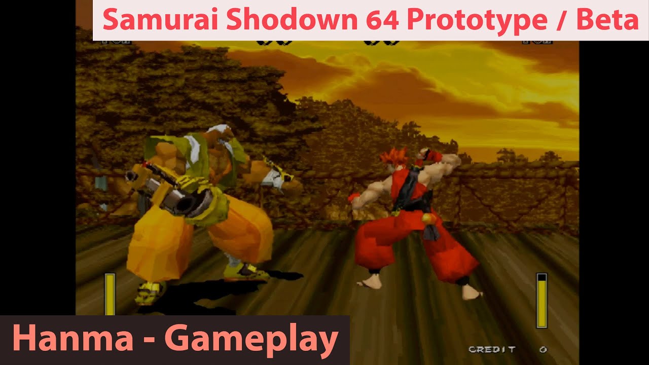 Samurai Shodown 64 - Hanma - Hyper Neo Geo 64 Beta Gameplay