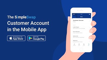 Customer Account in the SimpleSwap Mobile App