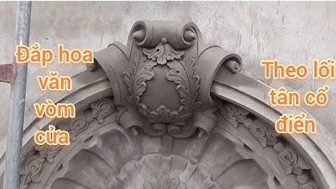 Phù điêu hoa văn tân cổ điển, Đắp vẽ hoa văn biệt thự