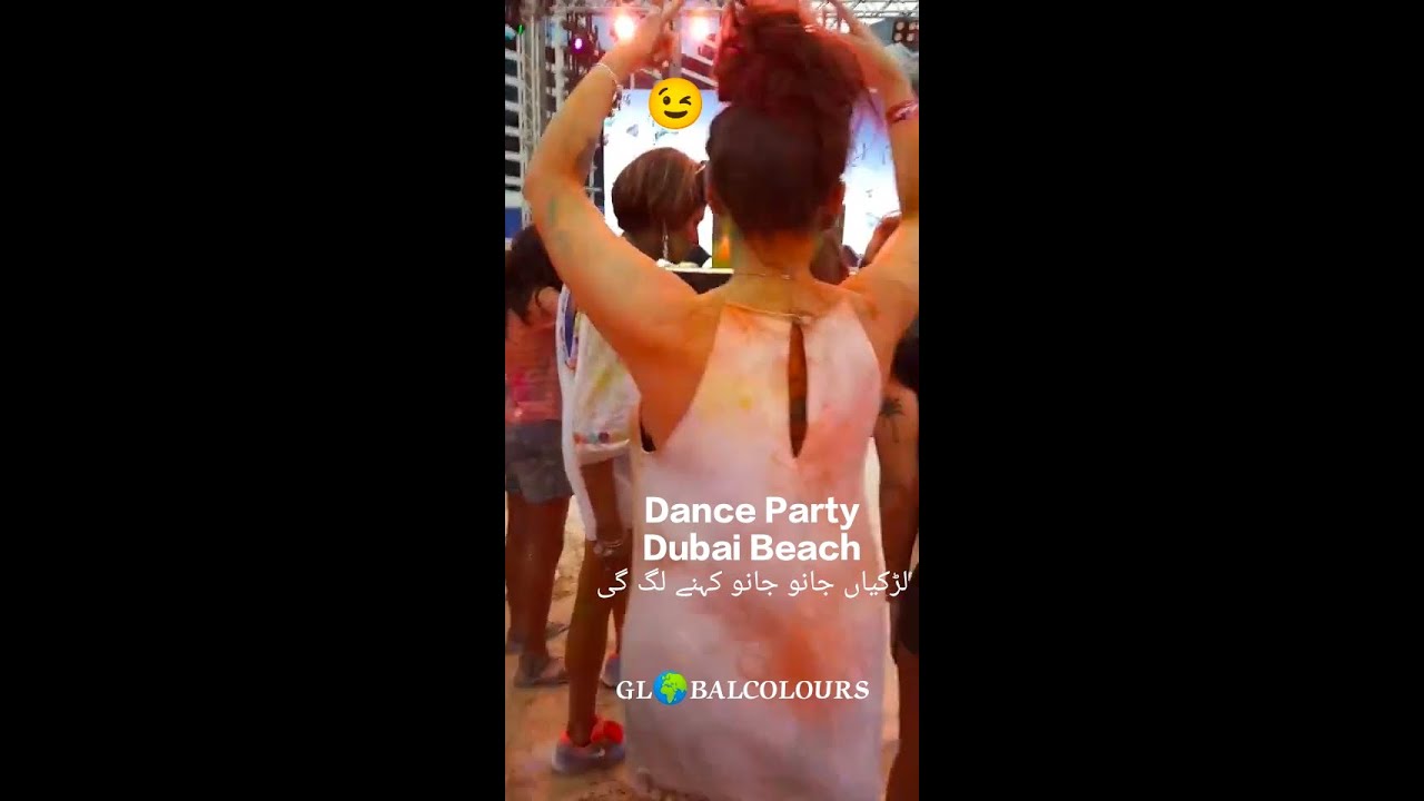 Colour Festival Dubai | Holi Festival | GirlS Dance | Beach Dance Party | Globalcolours