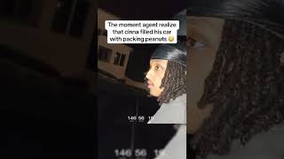 The moment agent realize that cinna filled his car with packing peanuts Wealth