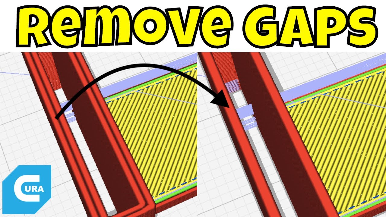 Hide Gaps in 3D Prints with Cura Slicer Settings