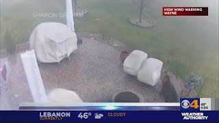Strong winds, storms hit central Indiana