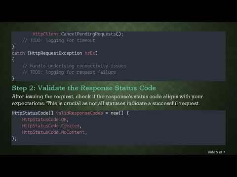 Best Practices for Handling Web API Response Errors in C#