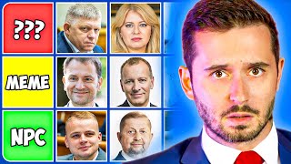 👔  Kto je NAJLEPŠÍ Politik na Slovensku? Tier List s Jakubom Gulíkom