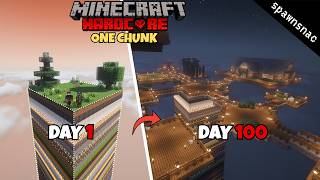 We Survived 100 Days In ONE CHUNK RANDOM LAYER WORLD! | Spawnsnac | Duo 100 Days | (HINDI)
