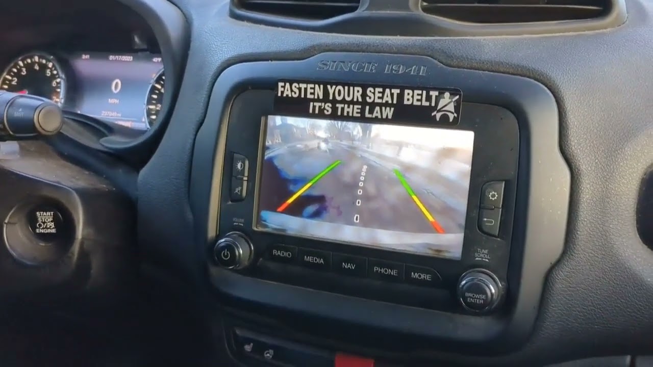Secret backup cam trick to make parallel parking easy