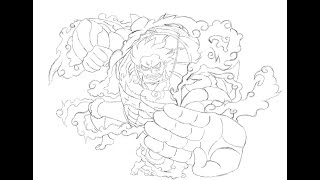 - [One piece] Dessin Luffy Gear 4 ! ( partie 1 ) !