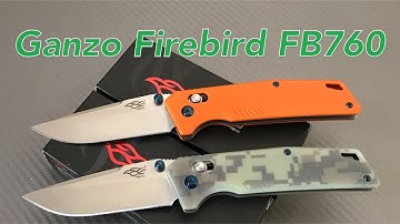 Ganzo Firebird FB760 Knife  the G-Lock is better and the design is great Ganzo gets smooth