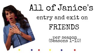 All of Janice Appearances / Entry and Exit on FRIENDS TV Show / Chandler and Janice /  Compilation