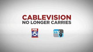 CABLEVISION no longer carries FOX5, FOX Deportes, Nat Geo WILD, FOX Business and My9