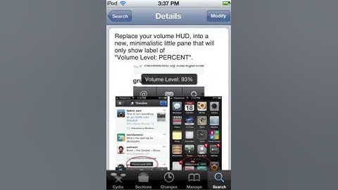 HUDChanger - Change Volume Slider Into Percent ~ iPod touch | iPad | iPhone