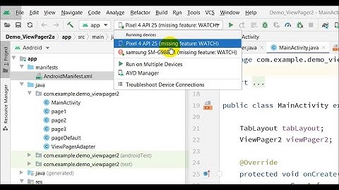 ✔ Solved: Missing Feature: WATCH  in Android Studio SDK