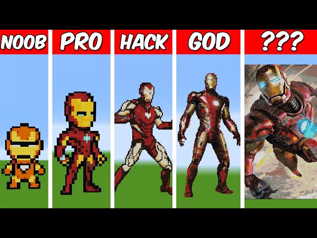Iron Man Pixel Art Minecraft