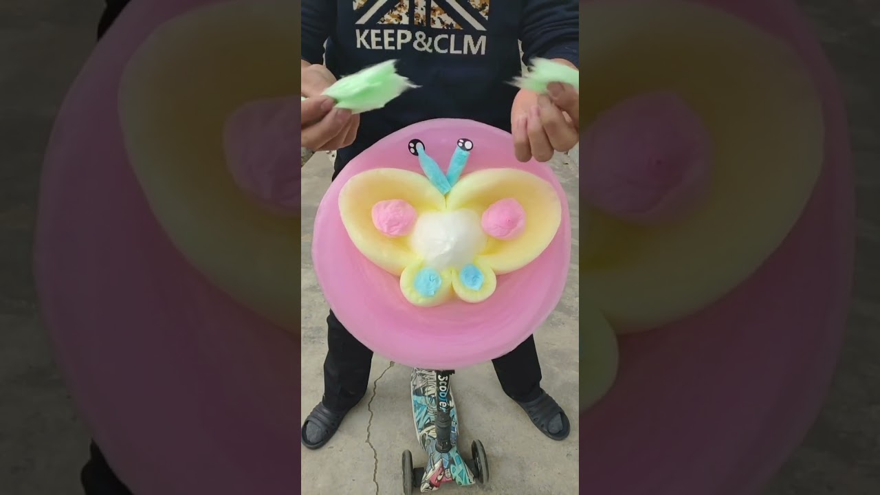 Reversing cotton candy butterfly  
