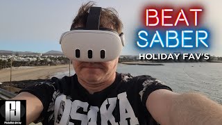 Beat Saber - My Holiday favs! - Played LIVE by the Hotel Pool! #lanzarote