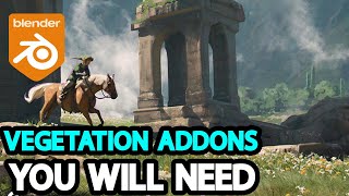 Blender Addons For Vegetation, Grass and Trees.