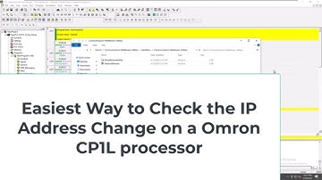 Omron CP1L Check the IP Address That Was Changed