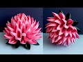 Easy Way To Make Paper Lotus Flower -  Highly Requested Video - Paper Flower - Paper Craft