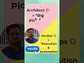 “Cloud Architect vs DevOps Engineer – confused which career to choose? 🏗⚙️