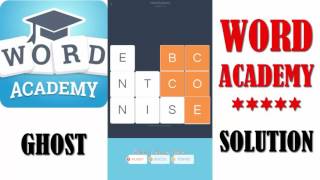 Word Academy : GHOST - All Solution - Walkthrough ( By SCIMOB ) screenshot 4