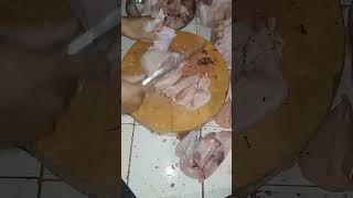 how to cut chicken into 30 pieces #cuttingchicken #cuttingskills #shortvideo
