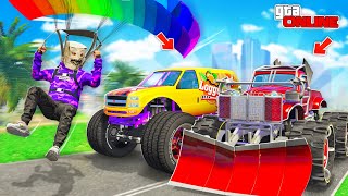 видео: НАШЕЛ КУЧУ БИГФУТОВ НА ПАРАШЮТЕ! БИТВА ПАРАШЮТИСТОВ В ГТА 5 ОНЛАЙН картинка: НАШЕЛ КУЧУ БИГФУТОВ НА ПАРАШЮТЕ! БИТВА ПАРАШЮТИСТОВ В ГТА 5 ОНЛАЙН