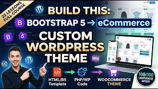 Lesson 1: Bootstrap 5 to Woocommerce Theme Development