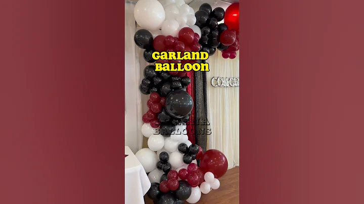 BALLOON GARLAND #balloons #shorts #garland #ytshorts #balloonarrangement #howto @LorenaBalloons