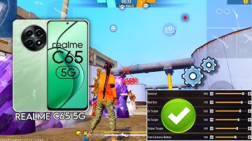 Realme C65 5G free fire sensitivity setting ⚙️ | Realme C65 5G free fire headshot setting ⚙️