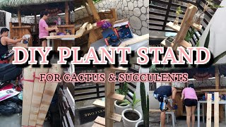 DIY SIMPLE PLANT STAND | CACTUS & SUCCULENTS | PALLET STAND | LAIZA VLOG #02 screenshot 1