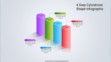 57.Create 4 Step 3D Cylinder Infographic|Powerpoint Infographics|Graphic design|Free Template