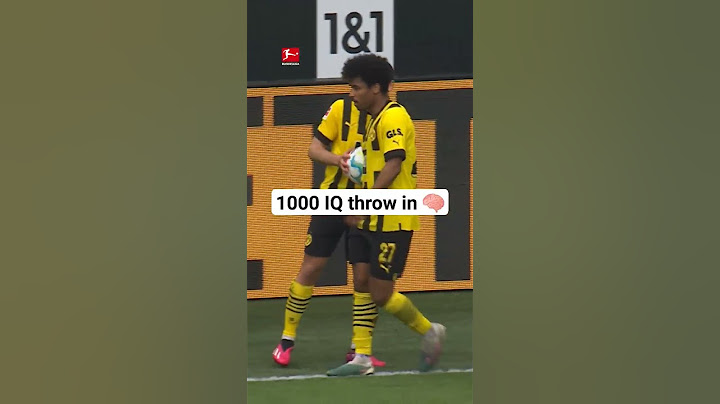 1000 IQ THROW-IN by Guerreiro & Adeyemi 😏