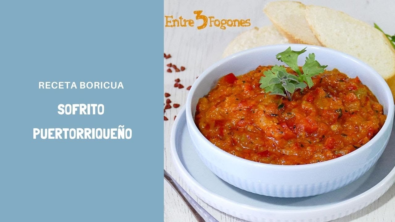 🌶 🍅 🧄 🧅 Sofrito Casero Puertorriqueño o Sofrito Boricua 🌶 🍅 🧄 🧅 YouTube